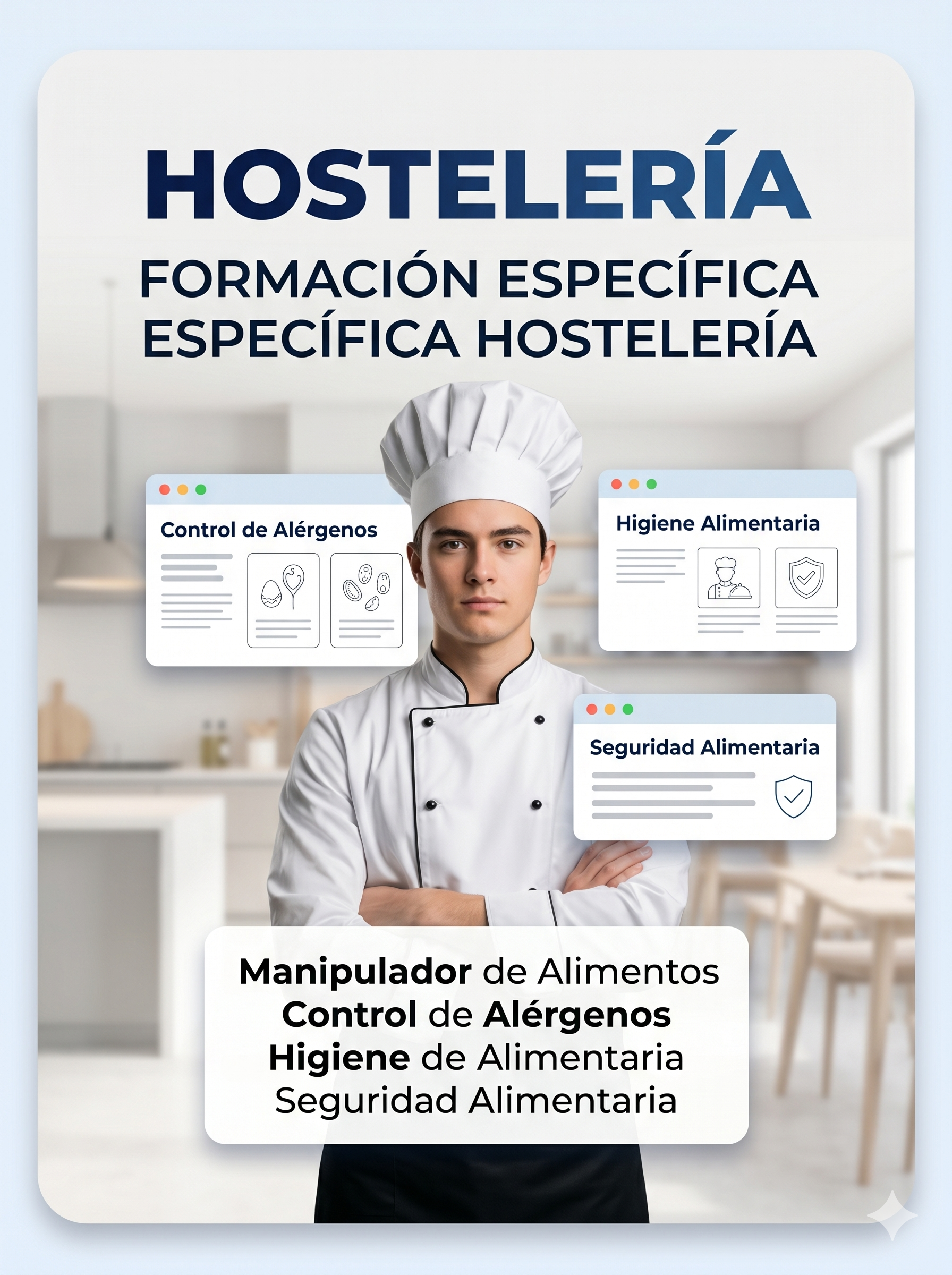 Cursos de hostelería y alimentación